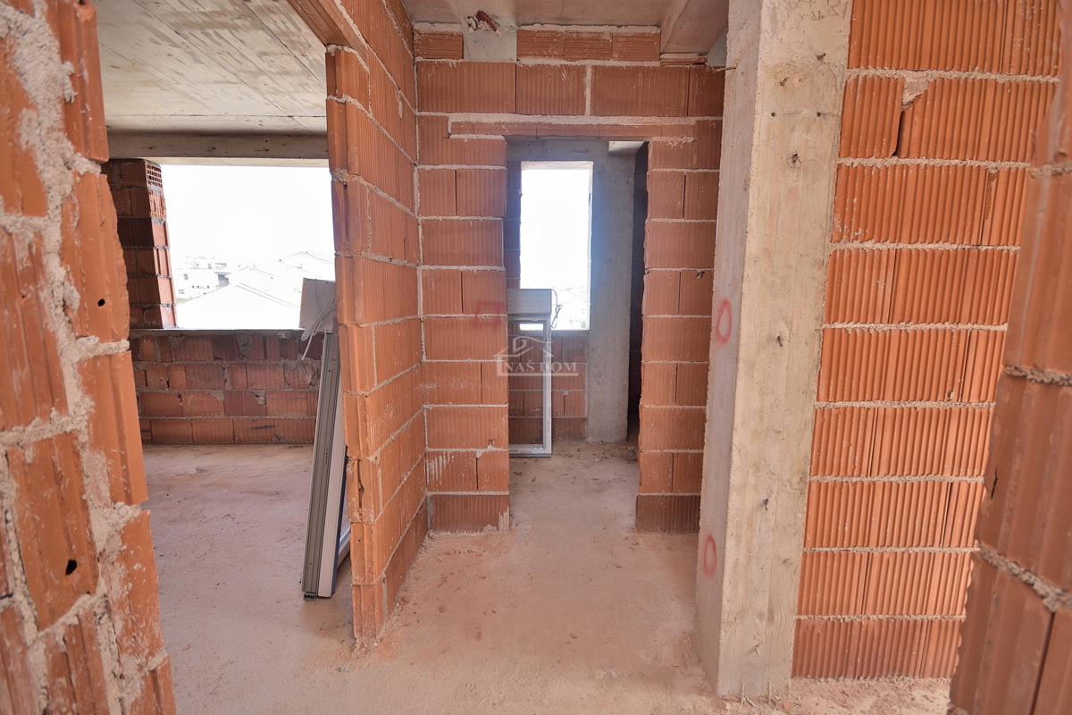 Vodice - S4 stanovanje s strešno teraso, pogled na morje