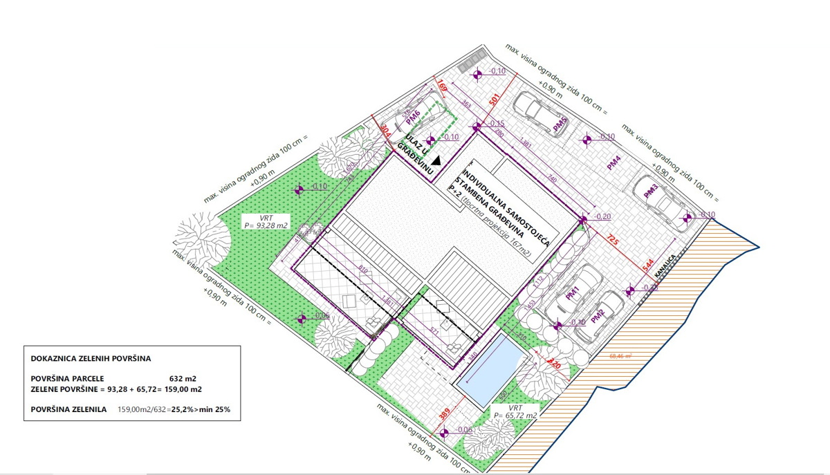 Vodice - s4 dvonadstropno stanovanje s strešno teraso 750 m od plaže