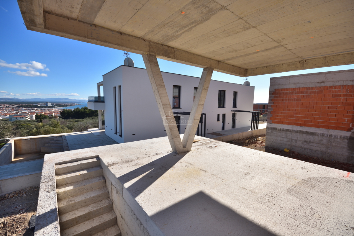 Vodice - Luksuzna dvojna kuća S1 s pogledom na morje