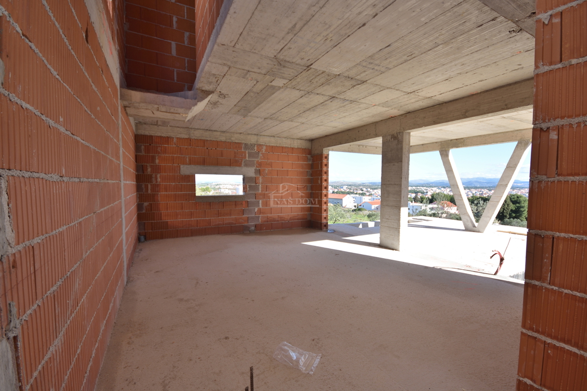 Vodice - Luksuzna dvojna kuća S1 s pogledom na morje