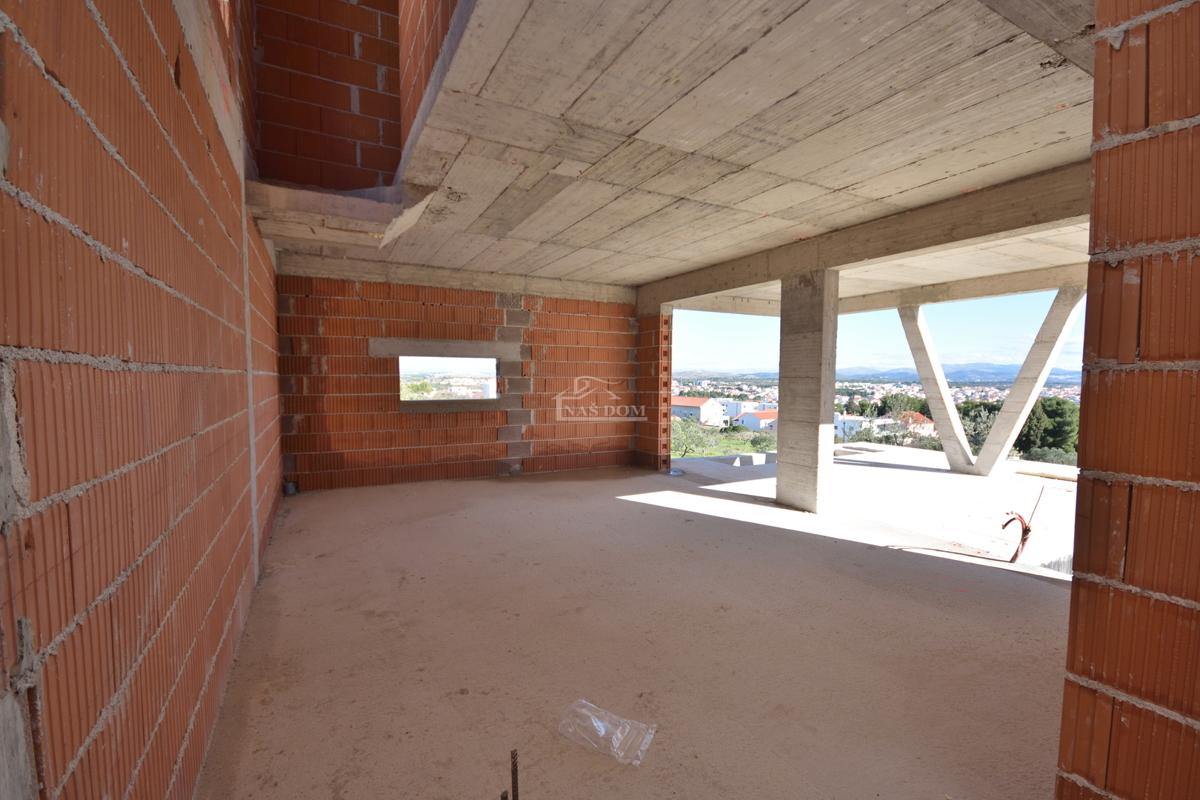 Vodice - Luksuzna dvojna kuća S1 s pogledom na morje