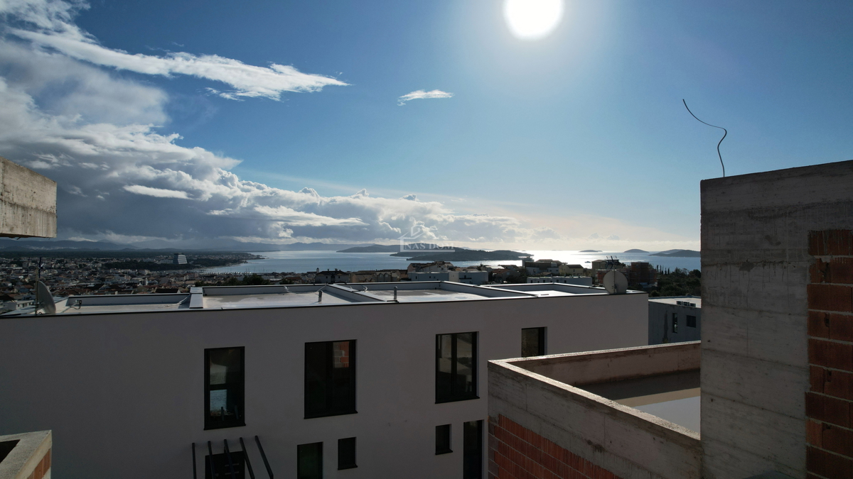 Vodice - Luksuzna dvojna kuća S1 s pogledom na morje