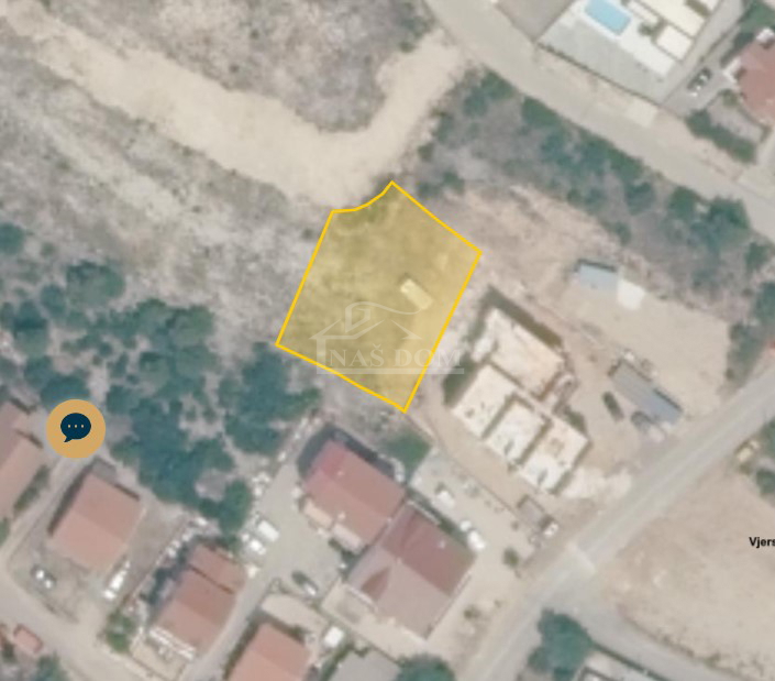 Vodice - gradbeno zemljišče 600 m2 na mirni lokaciji