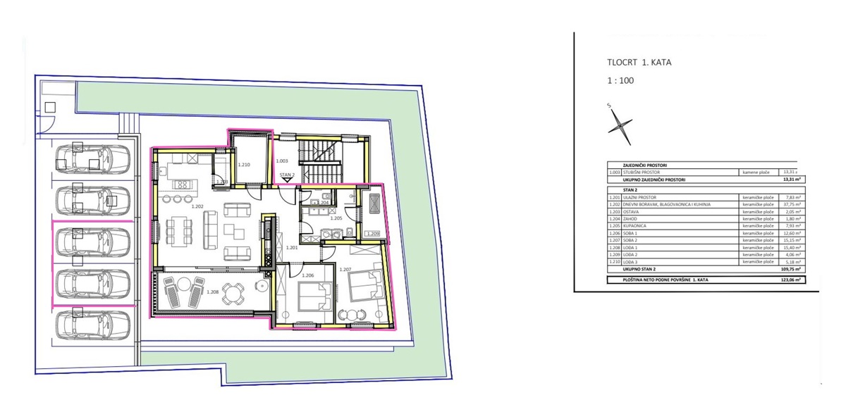 Vodice - EKSKLUZIVNA LOKACIJA POGLED NA MORJE Stanovanja v novogradnji