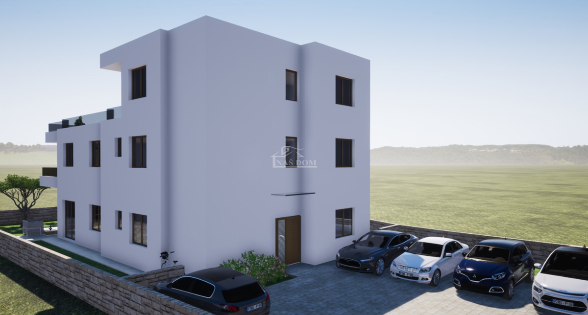 Tribunj, Sovlje - stanovanje s strešno teraso, pogled na morje