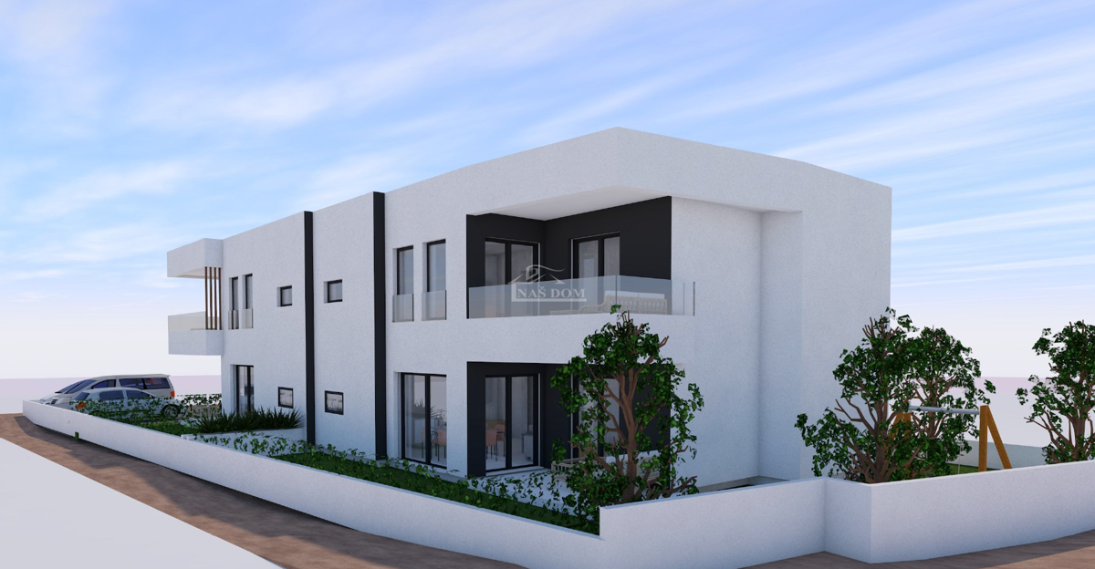 Vodice - 2-sobno stanovanje z vrtom na mirni lokaciji