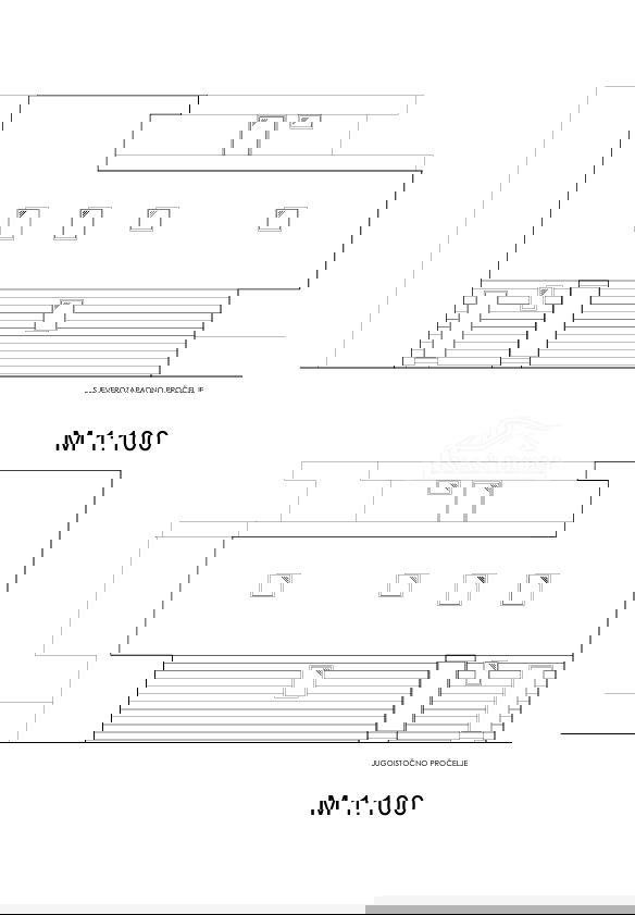 Vodice - zemljišče s gradbenim dovoljenjem, 1100 m od plaže