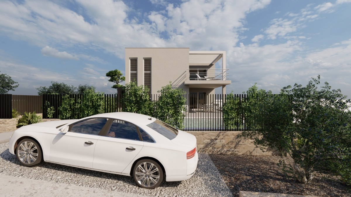 Vodice - **NOVOGRADNJA** S1 hiša s bazenom, pogled na morje