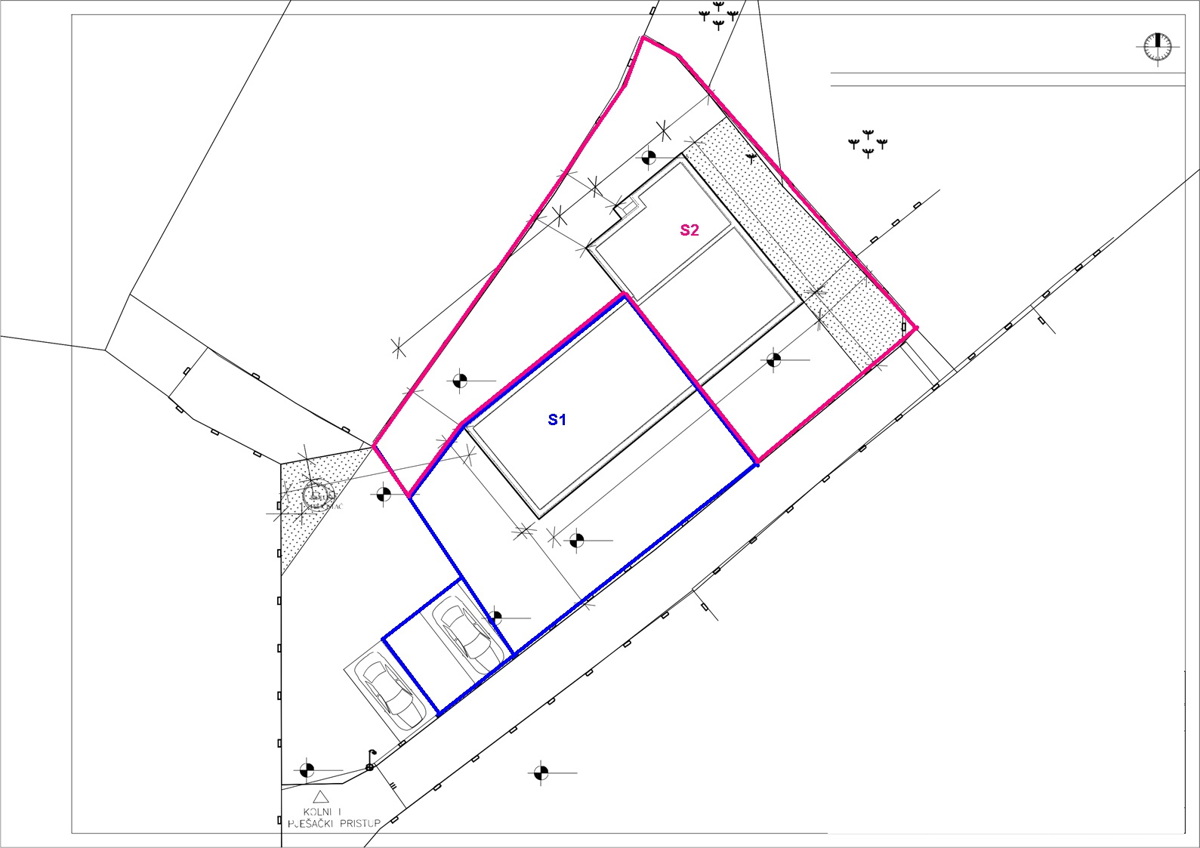 Srima, Vodice - Dvojna hiša S2 z bazenom v bližini plaže