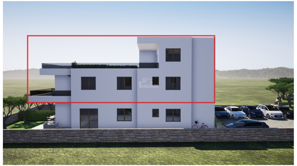 TRIBUNJ, SOVLJE - dvonadstropno stanovanje z razgledom na morje