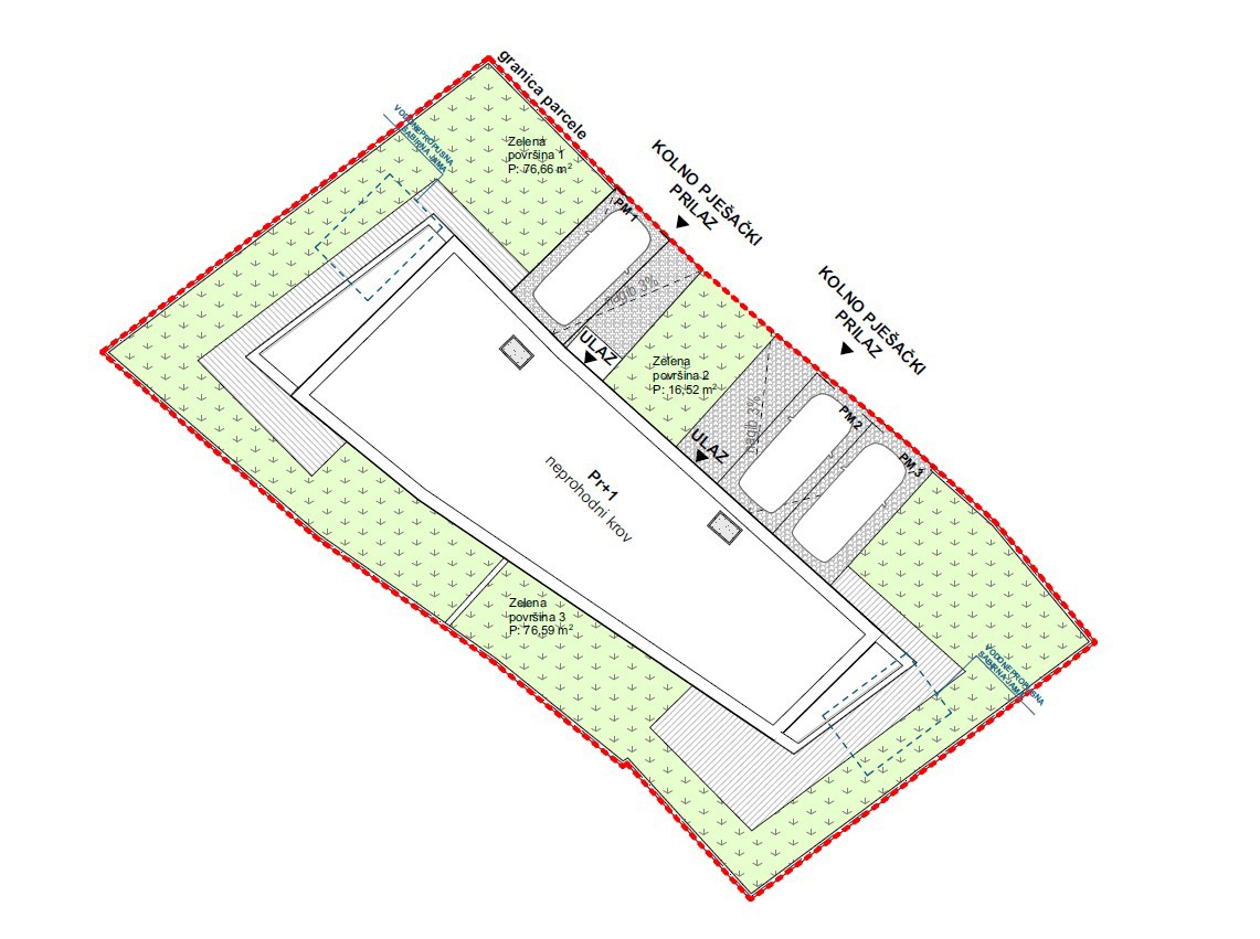 Žaborić - Dvojna hiša S2, 70 m od morja, novogradnja z vrtom in teraso