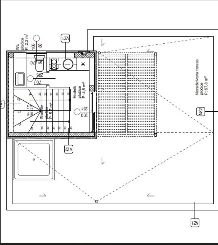 Vodice - Dvojna hiša S1 z bazenom in strešno teraso