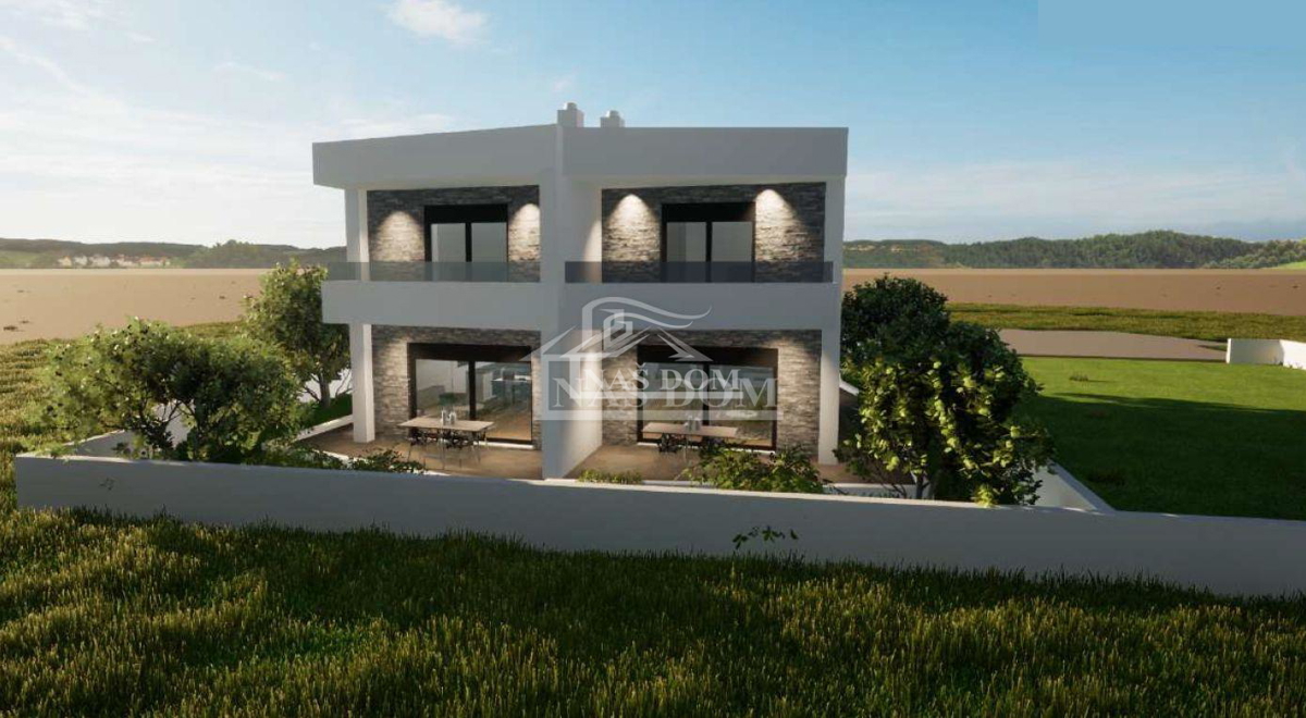 Vodice - **NOVOGRADNJA** S1 hiša na mirni lokaciji, 600 m od plaže