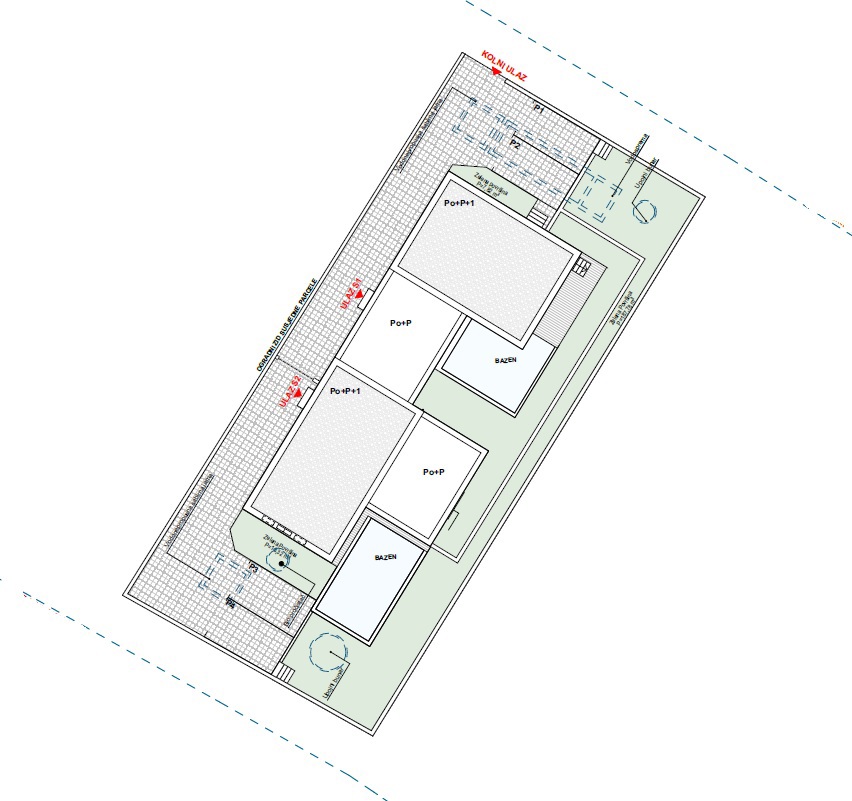 Vodice - Luksuzna dvojna kuća S2 s panoramskim pogledom na morje