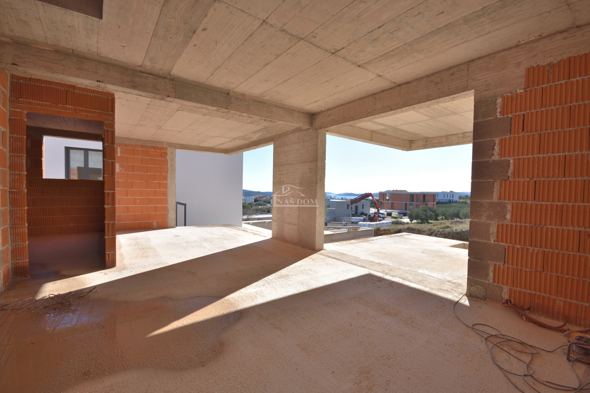 Vodice - Luksuzna dvojna kuća S2 s panoramskim pogledom na morje