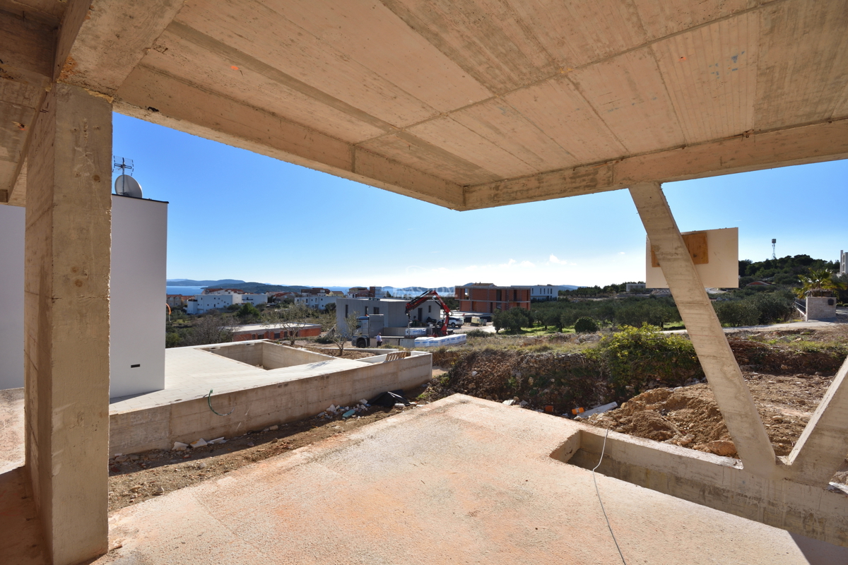 Vodice - Luksuzna dvojna kuća S2 s panoramskim pogledom na morje