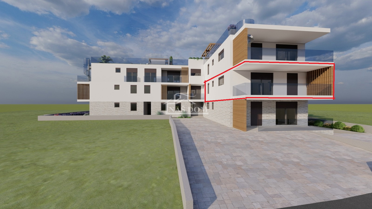 Vodice - dvosobno stanovanje 50 m od morja