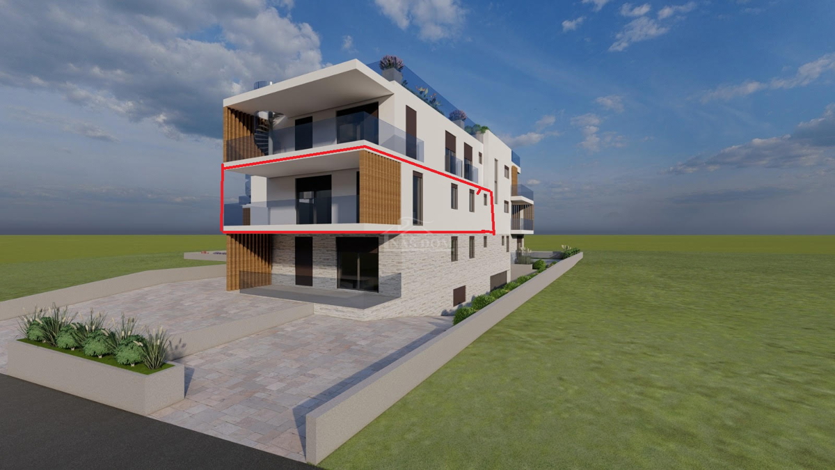 Vodice - dvosobno stanovanje 50 m od morja