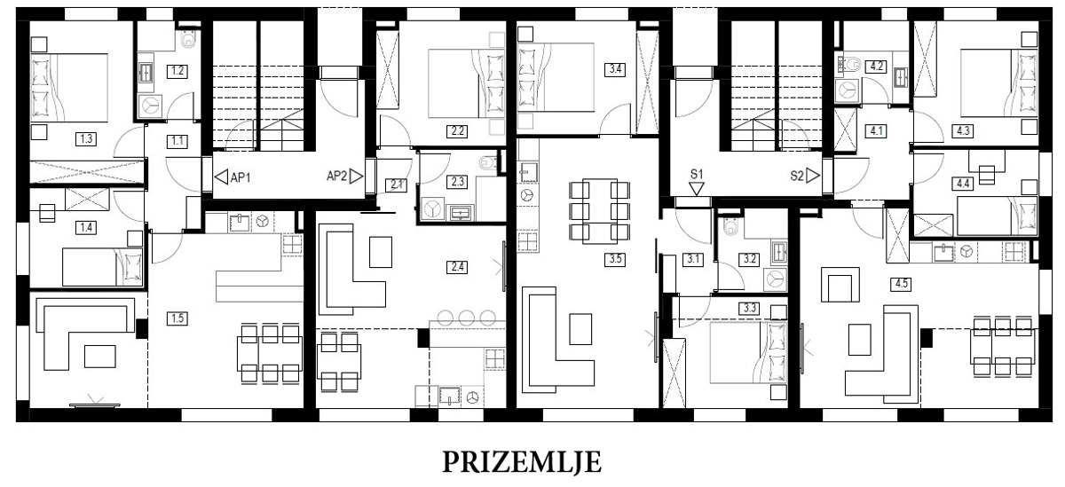 Moderna novogradnja v Vodicah – kakovostna gradnja, 1100 m do plaže