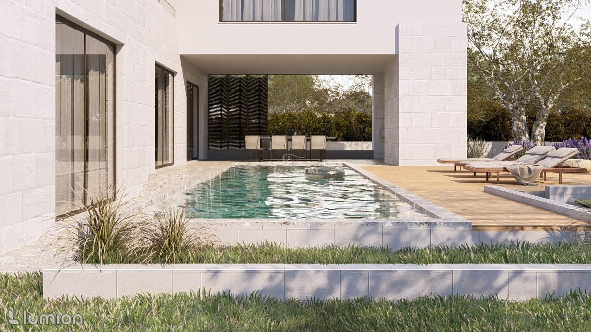 Ekskluzivna pametna vila z bazenom, wellnessom, garažo in pogledom na morje – Vodice