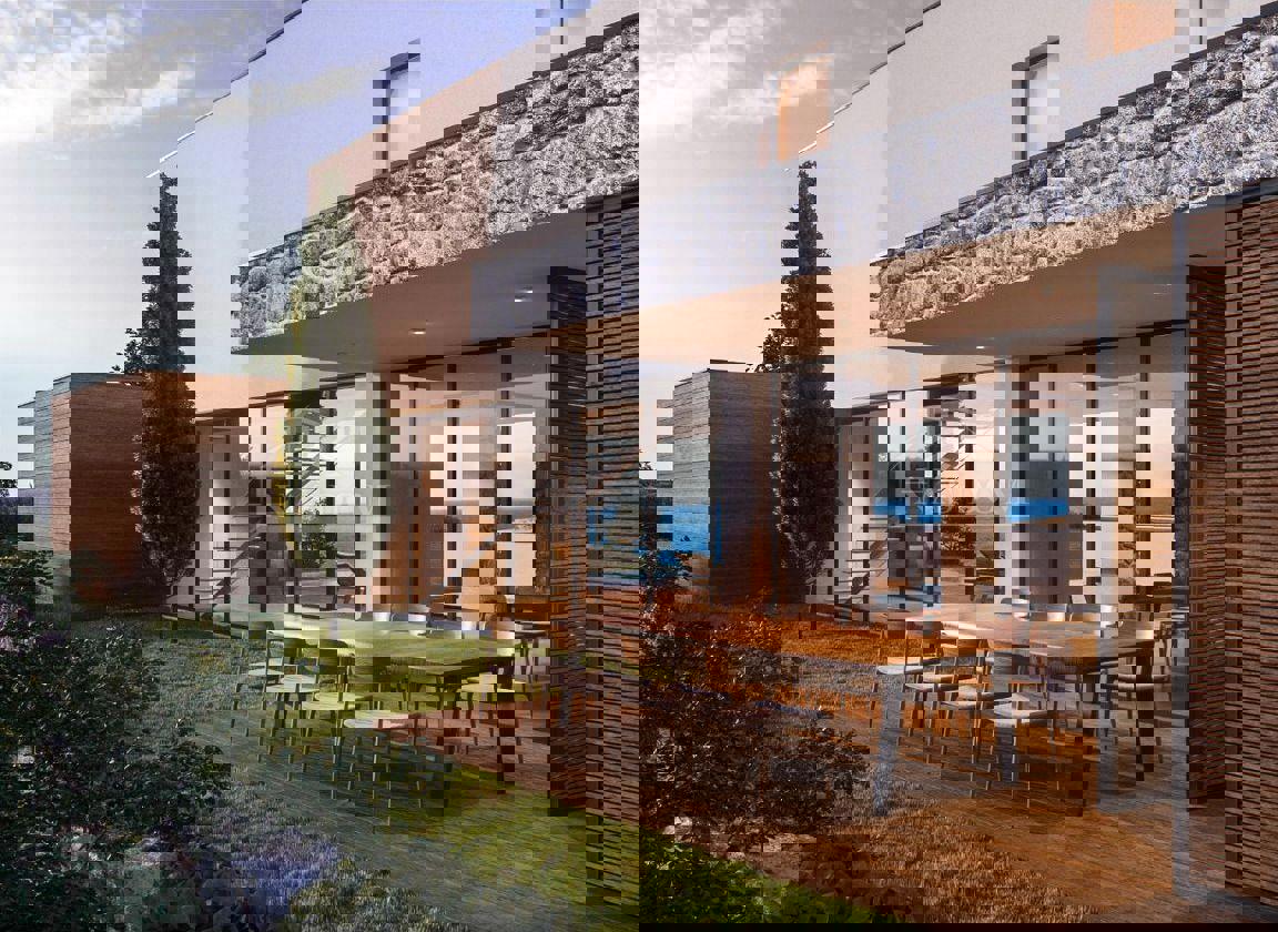 Ekskluzivna vila 1 s panoramskim pogledom na morje in otočje