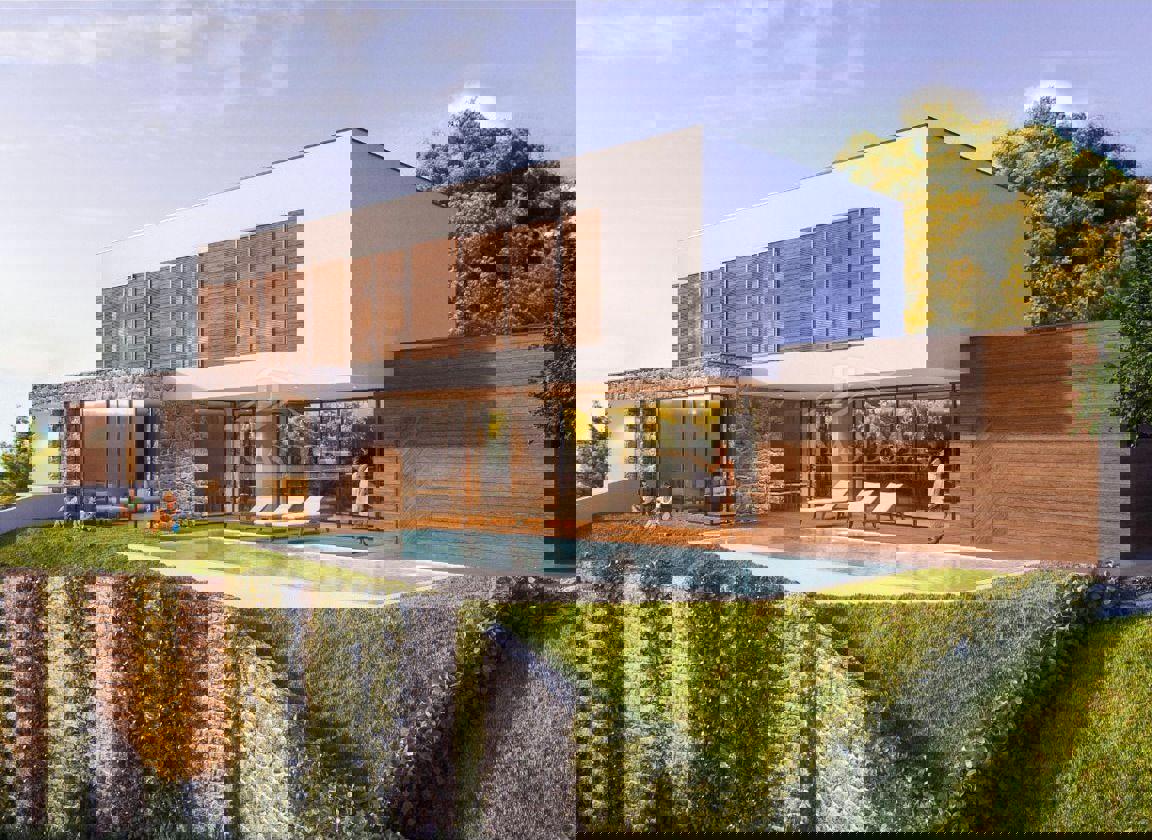 Ekskluzivna vila 1 s panoramskim pogledom na morje in otočje