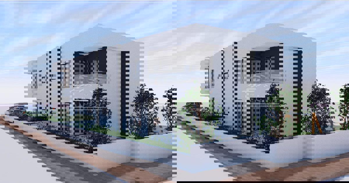 Vodice - **NOVOGRADNJA** S4 stan s tri spalnice, I kat manjše zgradbe