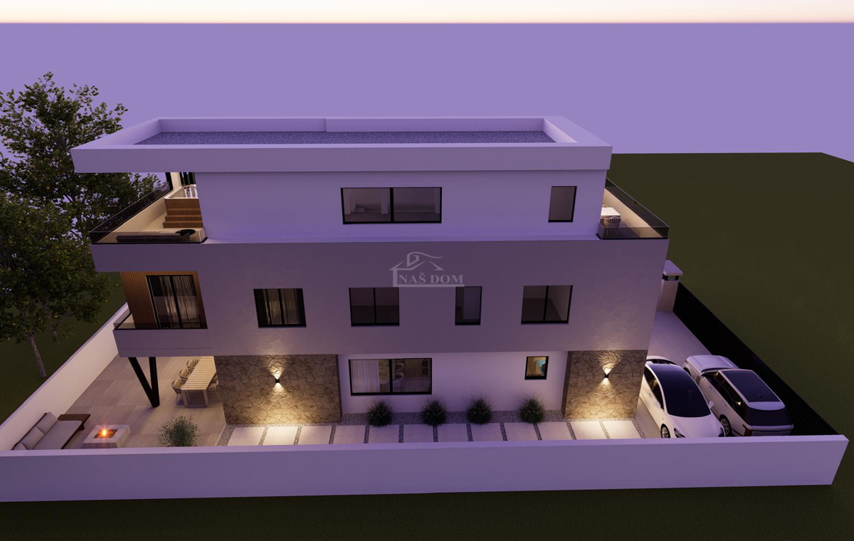 Vodice - Luksuzno dvonadstropno stanovanje S2, mirna lega