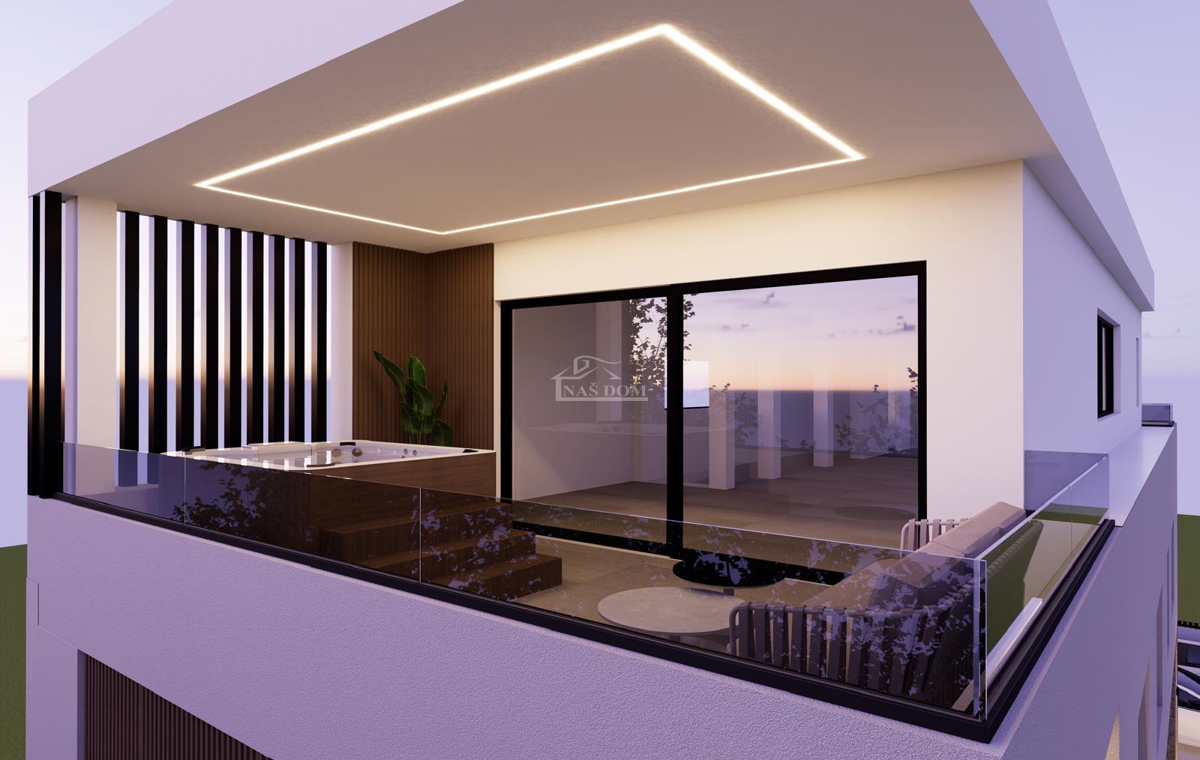 Vodice - Luksuzno dvonadstropno stanovanje S2, mirna lega