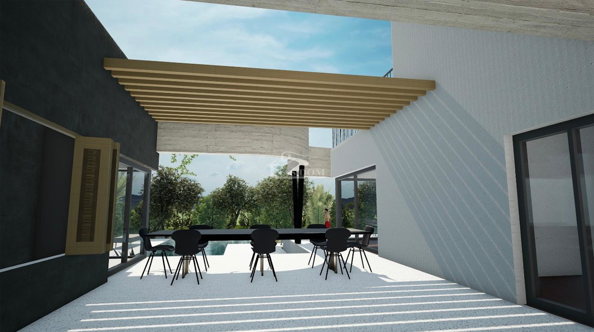 Vodice – Impresivna sodobna vila z bazenom, zdraviliško oazo in dih jemajočim razgledom