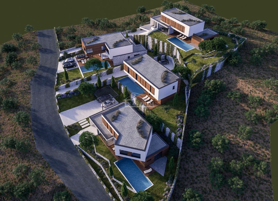 Luksuzna vila "3" s panoramskim pogledom na morje in otočje