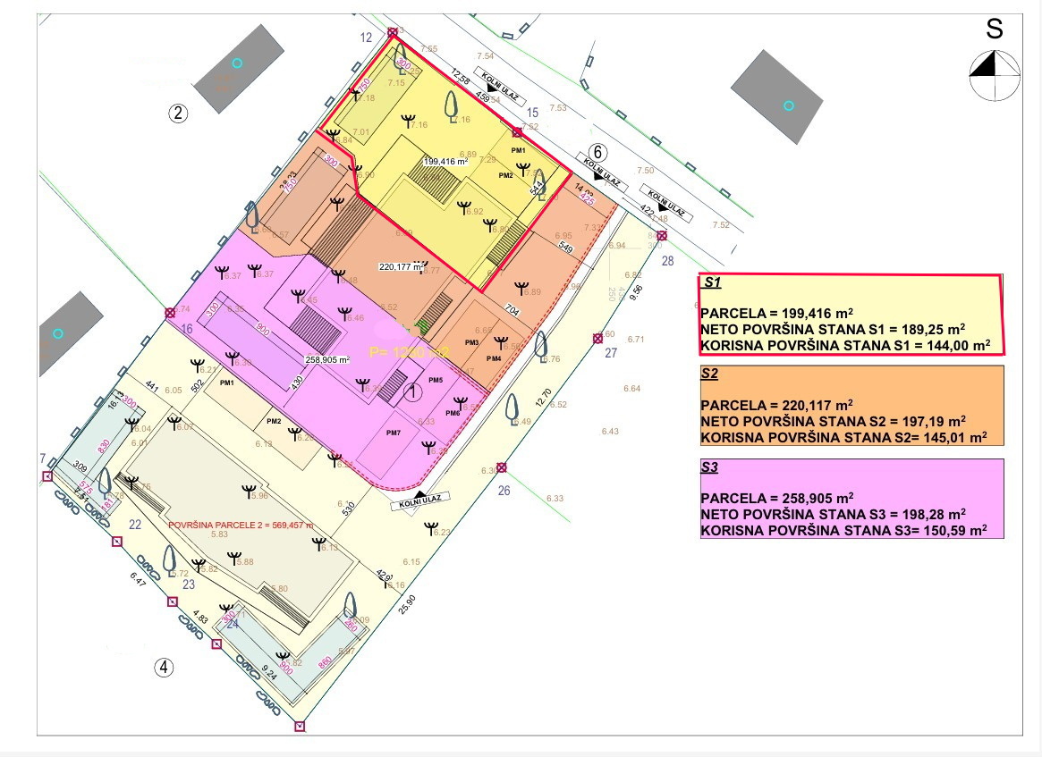 TRIBUNJ - NOVOGRADNJA S1 hiša z razgledom na morje, 300 m od plaže