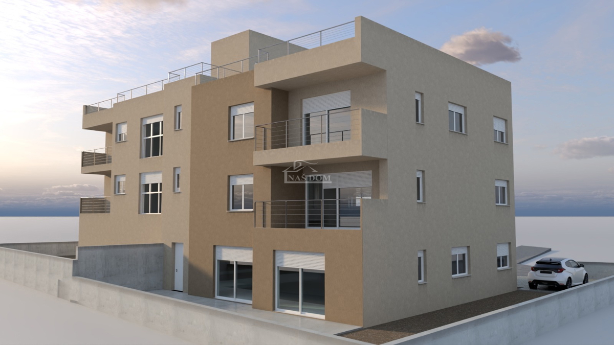 Vodice - NOVOGRADNJA - stanovanja z razgledom na morje, 400 m od plaže