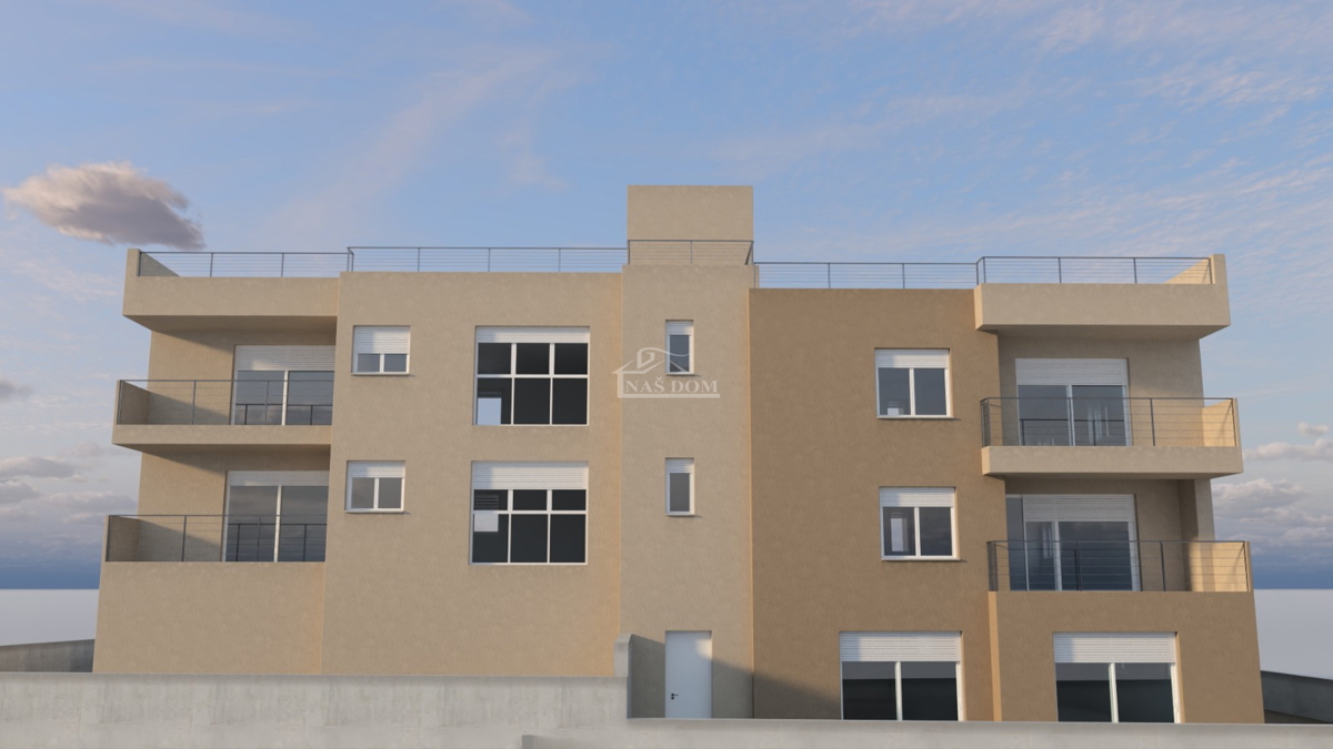 Vodice - NOVOGRADNJA - stanovanja z razgledom na morje, 400 m od plaže