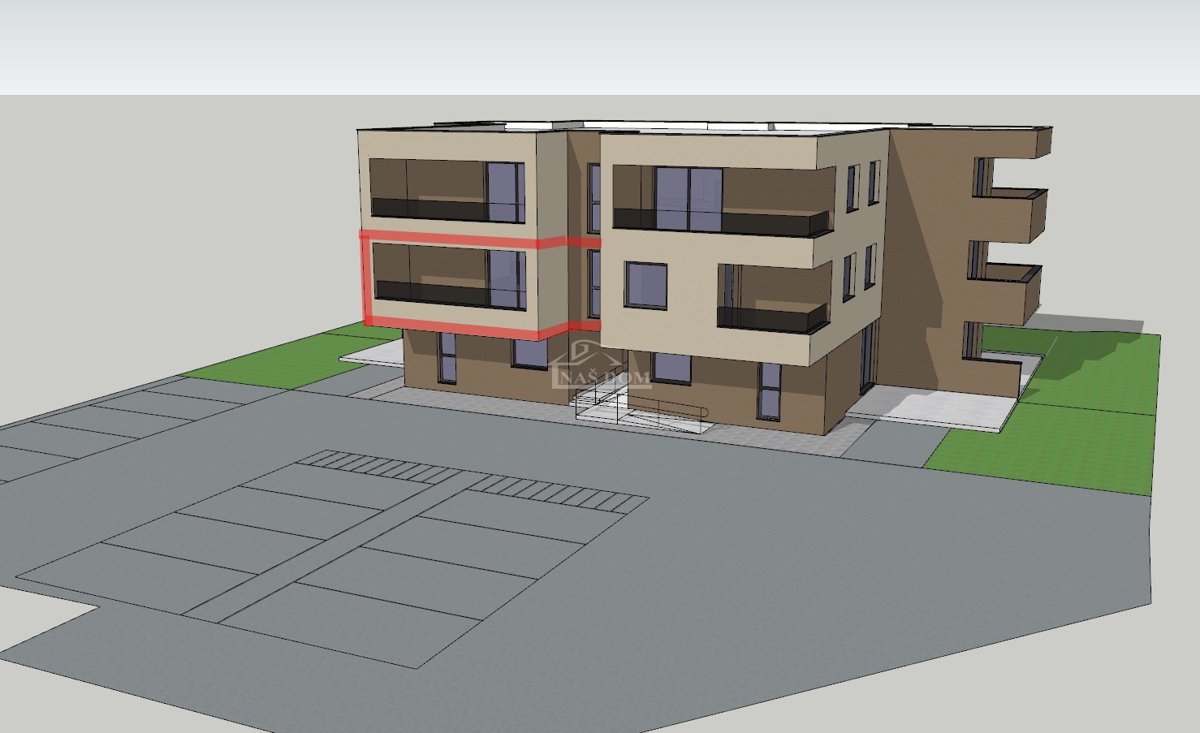 Vodice - predprodaja - Dvosobno stanovanje S7, 67,37 m2, 1. nadstropje