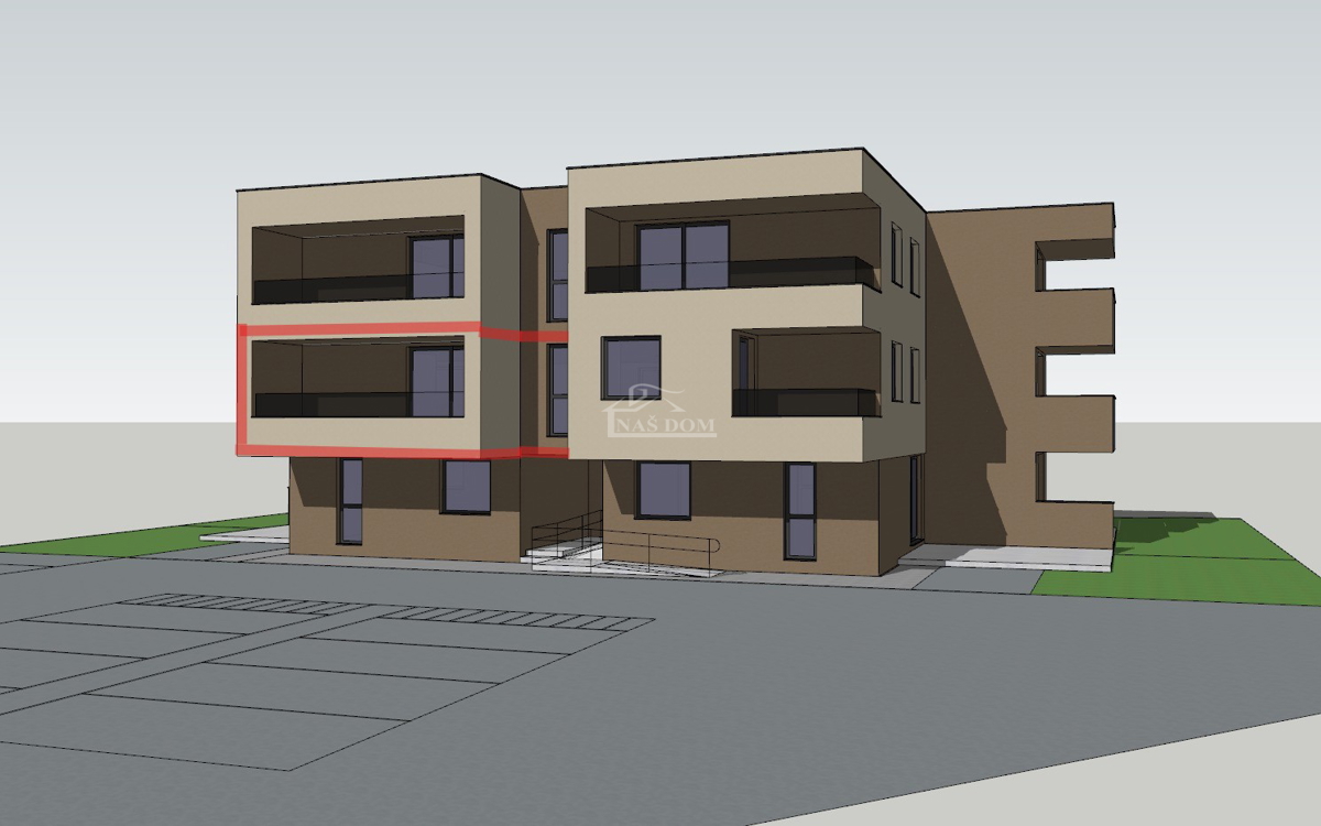 Vodice - predprodaja - Dvosobno stanovanje S7, 67,37 m2, 1. nadstropje