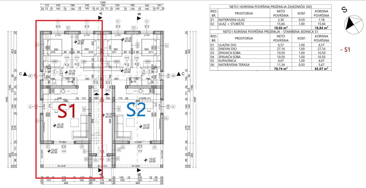 Vodice - stanovanje z vrtom na mirni lokaciji