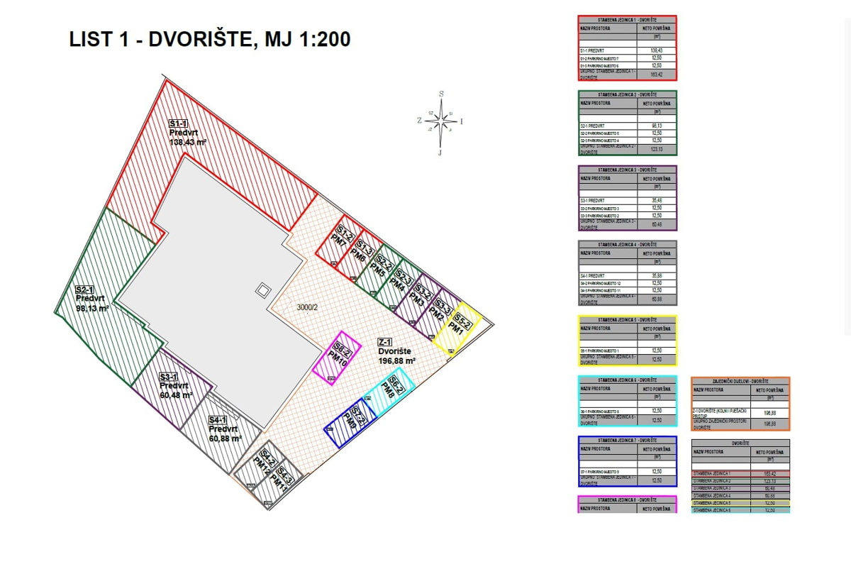 Vodice - s4 dvonadstropno stanovanje z vrtom, 3S+DB, 115,42 m2