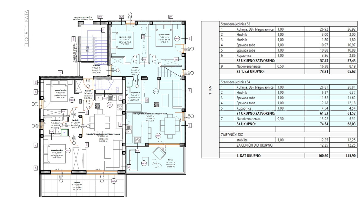Vodice - stanovanje s bazenom, 750 m od centra in plaže