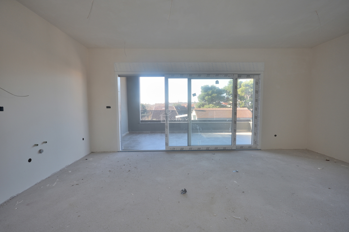 Vodice, Srima - NOVOGRADNJA A -S5 stanovanje z razgledom na morje, 300 m od plaže