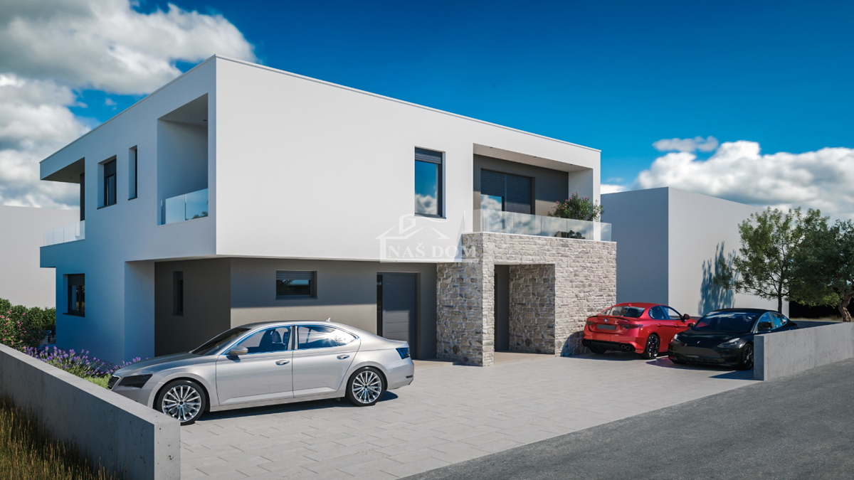 Vodice - Luksuzna dvojna hiša S1 na mirni lokaciji - novogradnja