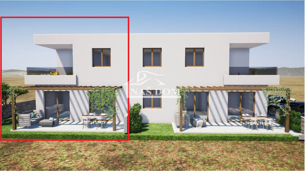 Vodice - priložnost, dvoetažno stanovanje z vrtom