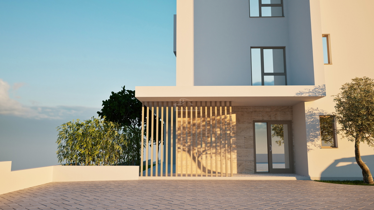 Vodice - Luksuzno dvonadstropno stanovanje S1 s bazenom in vrtom