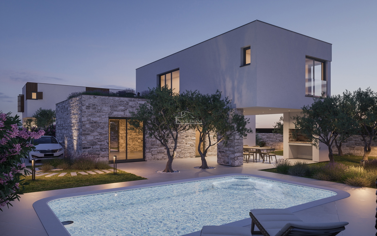 Zaton - NOVOGRADNJA kompleks štirih sodobnih luksuznih vil z bazeni