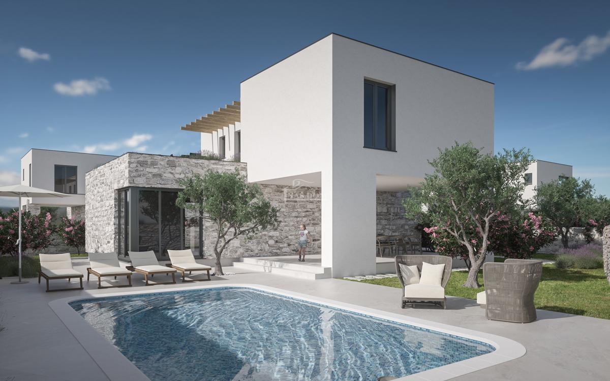 Zaton - NOVOGRADNJA kompleks štirih sodobnih luksuznih vil z bazeni