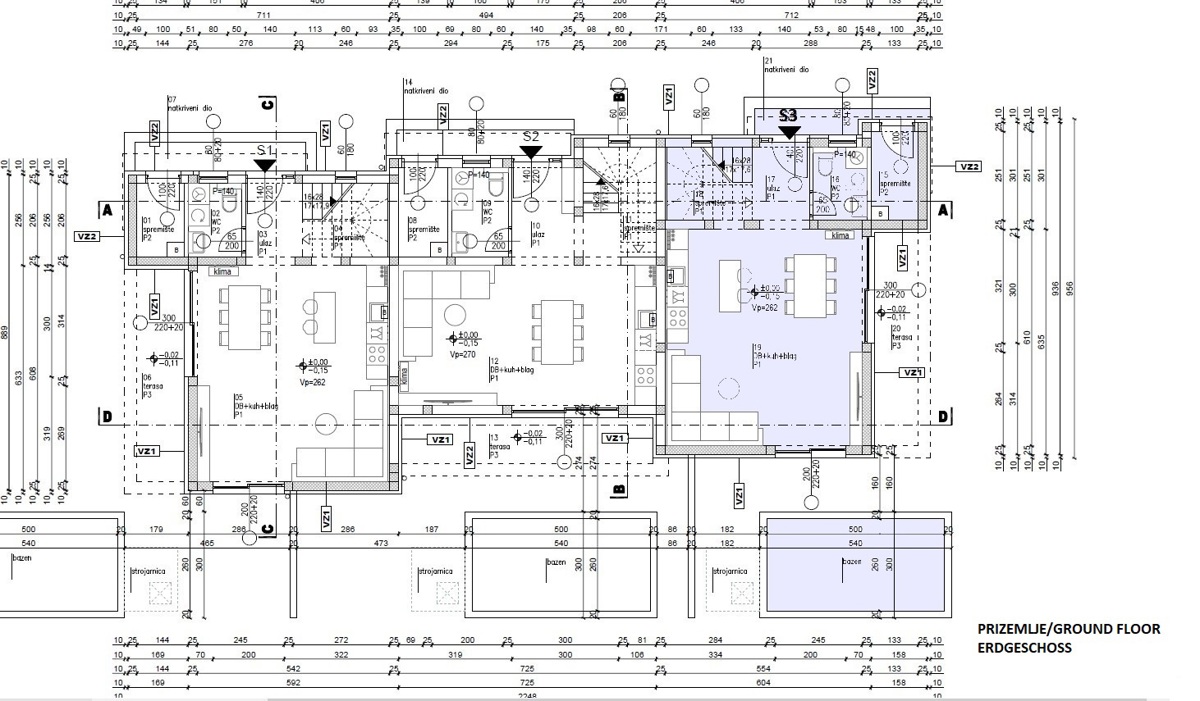 Srima, Vodice - **NOVOGRADNJA** S3 stanovanje z bazenom in strešno teraso