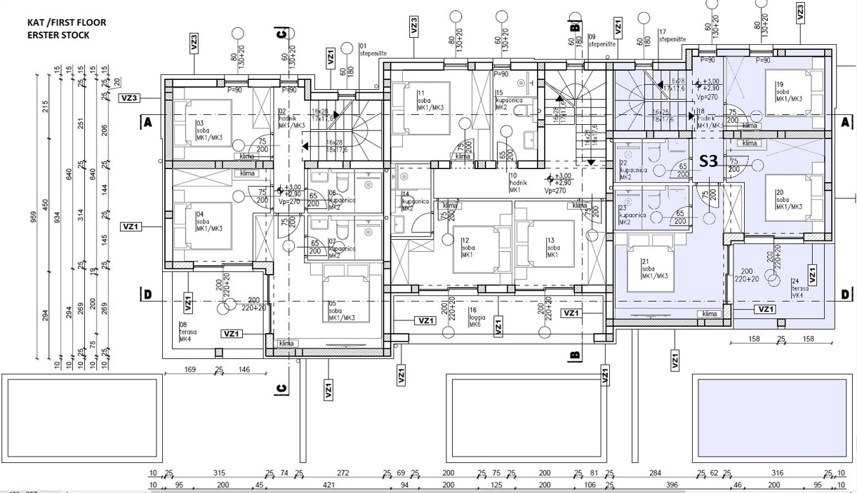 Srima, Vodice - **NOVOGRADNJA** S3 stanovanje z bazenom in strešno teraso