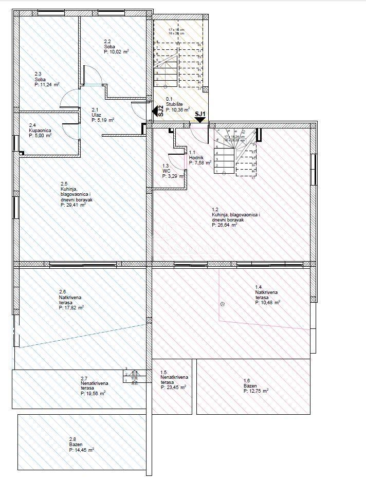 Vodice - **NEW CONSTRUCTION** Stan v pritličju z vrtom in bazenom, 800 m od morja