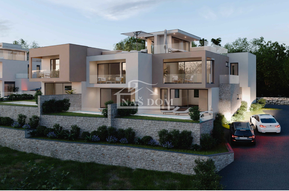 Vodice - **NOVOGRADNJA** luksuzni stanovi s pogledom na more, bazen, 650 m od plaže