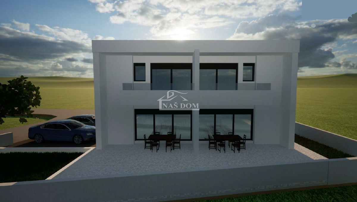 Vodice-*NOVOGRADNJA* S2 dvojna kuća 550m od plaže